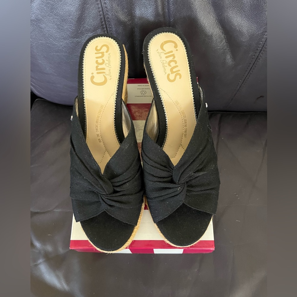 NIB Circus By Sam Edelman Bea Black Espadrille Shoes Multiple Sizes
